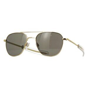 New AMERICAN OPTICAL Gold Polarised Square Original Pilot C1 BT CK GYG-P Sunglas